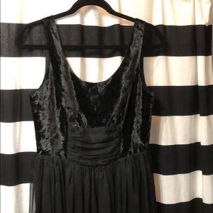 Free People black velvet top dress!
